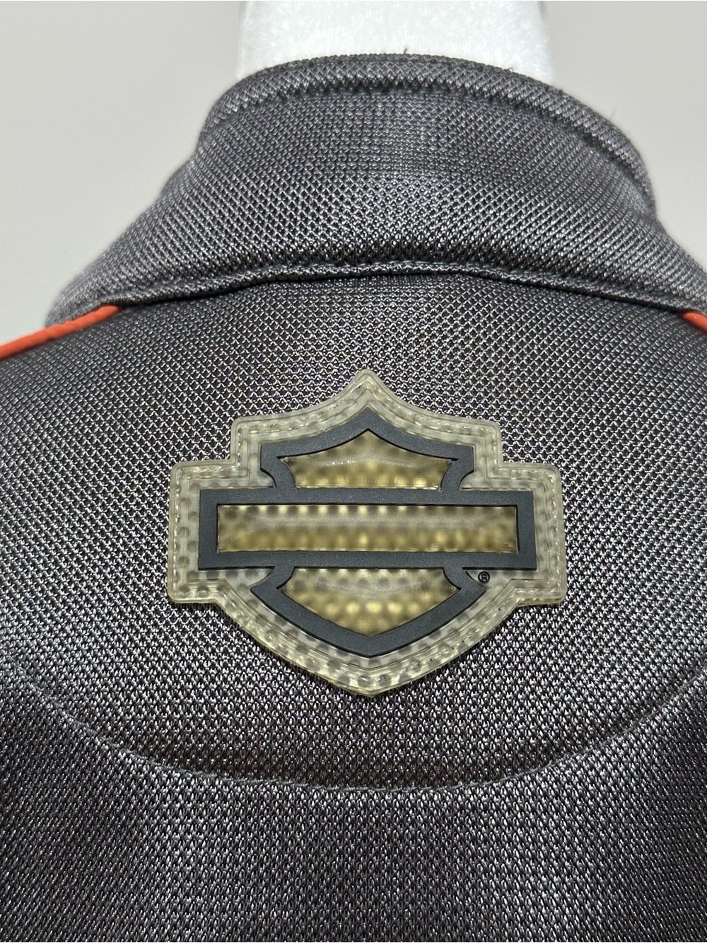 Harley-Davidson Mesh Armored Riding Jacket XL Gray Black Orange CE Armor - Picture 6 of 16